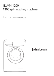 Manual John Lewis JLWM 1200 Washing Machine