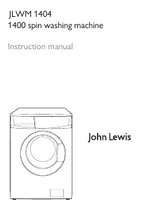 Manual John Lewis JLWM 1404 Washing Machine