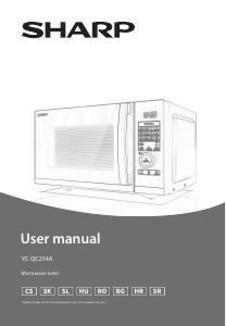 Manuál Sharp YC-QC254AE-B Mikrovlnná trouba