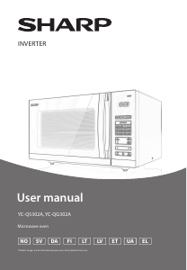 Посібник Sharp YC-QS302AE-B Мікрохвильова піч