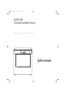 Manual John Lewis JLDV 02 Dryer