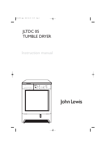 Manual John Lewis JLTDC 05 Dryer