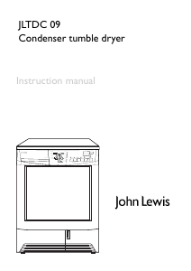 Handleiding John Lewis JLTDC 09 Wasdroger