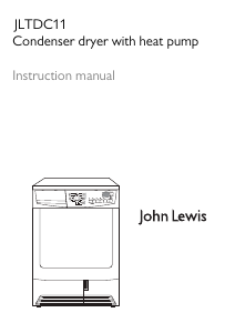 Manual John Lewis JLTDC 11 Dryer