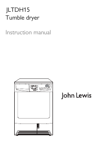 Manual John Lewis JLTDH 15 Dryer