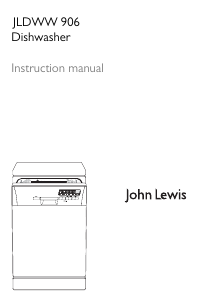 Handleiding John Lewis JLDWW 906 Vaatwasser