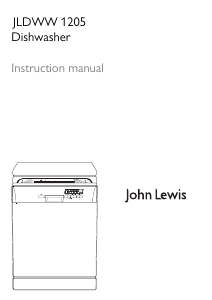 Handleiding John Lewis JLDWW 1205 Vaatwasser