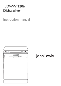 Handleiding John Lewis JLDWW 1206 Vaatwasser