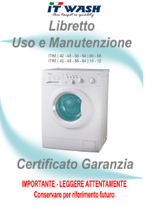 Manuale IT Wash ITWI 4206 Lavatrice