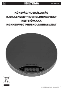 Bruksanvisning Biltema 84-104 Köksvåg