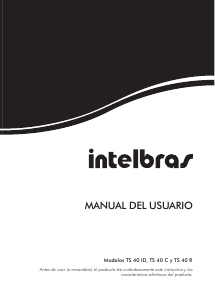 Manual de uso Intelbras TS 40 C Teléfono inalámbrico