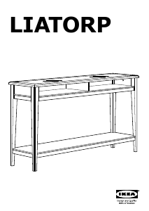 Hướng dẫn sử dụng IKEA LIATORP Bàn bên hông