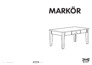 Használati útmutató IKEA MARKOR Dohányzóasztal