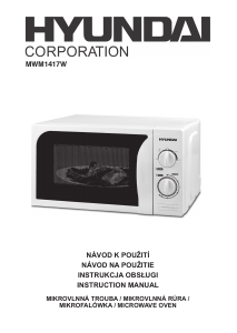 Manual Hyundai MWM1417W Microwave