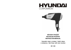 Manuál Hyundai HD 120I Vlasový vysoušeč