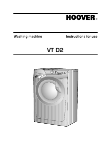 Manual Hoover VT 816 D22X Washing Machine