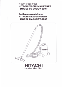 Manual Hitachi CV-300 Vacuum Cleaner