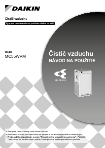Návod Daikin MC55WVM Čistička vzduchu