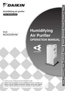 Handleiding Daikin MCK55WVM Luchtreiniger