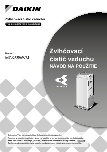 Návod Daikin MCK55WVM Čistička vzduchu