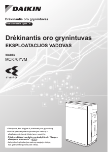 Vadovas Daikin MCK70YVM Oro valytuvas