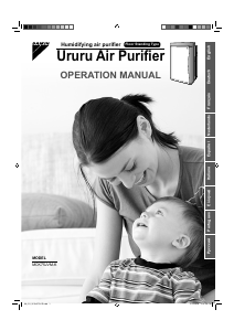 Manual Daikin MCK75JVM-K Purificador de ar