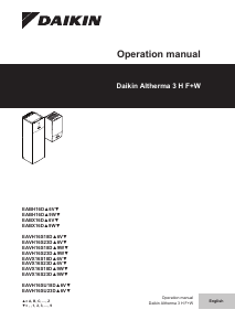 Handleiding Daikin EABH16DF6V7 Warmtepomp