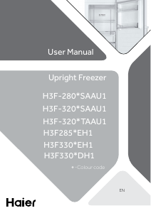Manuál Haier H3F-280WSAAU1 Mraznička