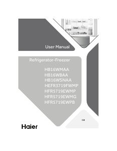 Handleiding Haier HFR5719EWMP Koel-vries combinatie