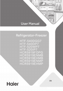 Manual Haier HTF-520IP7 Frigorífico combinado