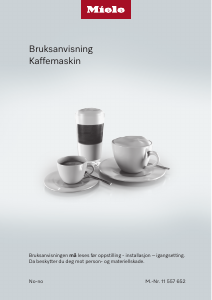 Bruksanvisning Miele CM 5510 125 Edition Kaffemaskin