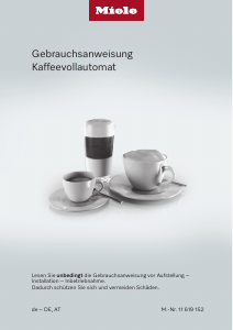 Bedienungsanleitung Miele CM 6360 125 Edition Kaffeemaschine