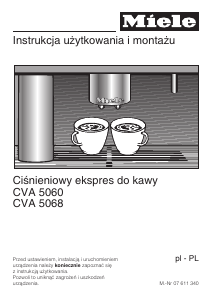 Instrukcja Miele CVA 5060 Ekspres do kawy