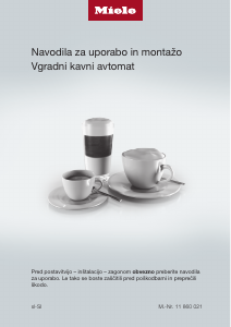 Priročnik Miele CVA 7440 Kavni aparat