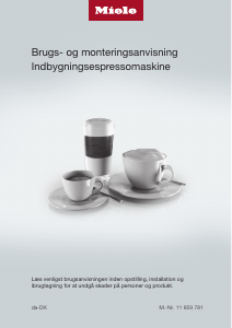 Brugsanvisning Miele CVA 7440 Kaffemaskine