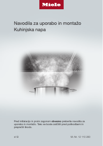 Priročnik Miele DAS 8630 Kuhinjska napa