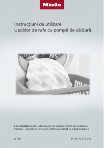 Manual Miele TWC660WP 125 Edition Uscător