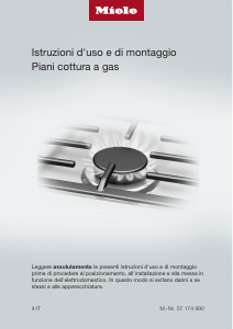 Manuale Miele KM 2034 G Piano cottura