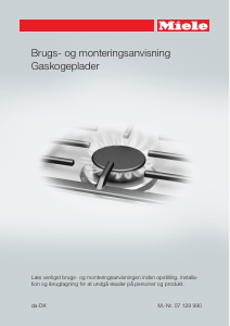 Brugsanvisning Miele KM 2034 G Kogesektion