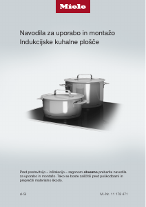 Priročnik Miele KM 7474 FL 125 Edition Grelna plošča