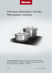 Instrukcja Miele KM 7576 FL 125 Gala Ed Płyta do zabudowy