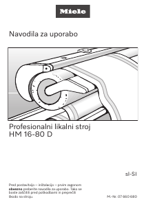 Priročnik Miele HM 16-80 D GB Monga