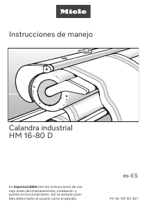 Manual de uso Miele HM 16-80 D GB Mangle