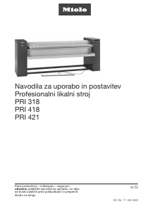Priročnik Miele PRI 418 Monga