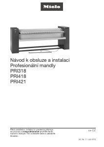 Manuál Miele PRI 418 Prádelní mandl
