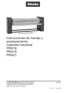 Manual de uso Miele PRI 421 Mangle