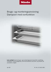 Brugsanvisning Miele DGC 7845 HCX Pro 125 Gala Ed Ovn