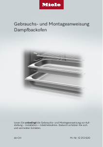 Bedienungsanleitung Miele DGC 7865 HCX Pro 125 Gala Ed Backofen