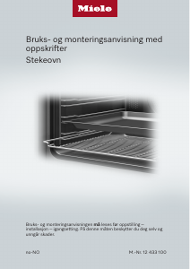Bruksanvisning Miele H 2467 B ACTIVE Ovn