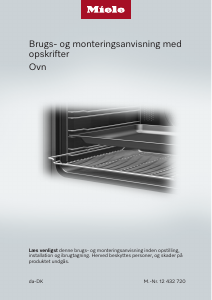 Brugsanvisning Miele H 2467 B ACTIVE Ovn